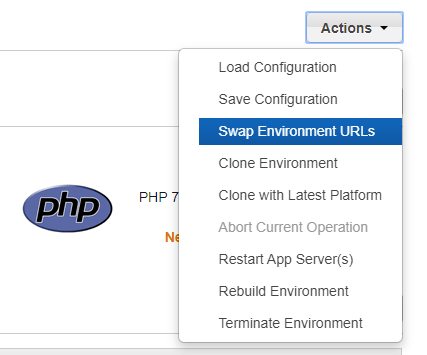 Swap environment URLs